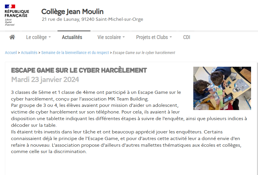 Empathic game collège jean moulin